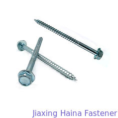 Blue White Zinc Plated Hex Head Screw With Flange