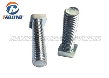 Metric T Bolts Custom Fasteners White Blue Color Cold Heading For Structural Steel