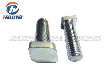 Metric T Bolts Custom Fasteners White Blue Color Cold Heading For Structural Steel