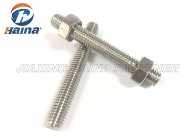 DIN976 DIN975 A2 स्टेनलेस स्टील 304 316 सभी पूर्ण पिरोया रॉड बोल्ट और नट