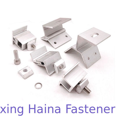 स्टैंड सीम सोलर रूफ / सोलर पैनल / स्क्रू के साथ सोलर मॉड्यूल ब्रैकेट क्लैंप