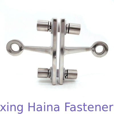 दो आर्म्स मिरर फिनिश SS316 ग्लास फेस परदा वॉल फिटिंग