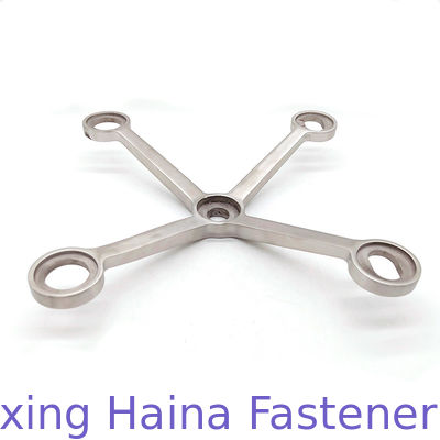 फैक्टरी उच्च गुणवत्ता 304 316 स्टेनलेस स्टील स्पाइडर ग्लास परदा दीवार फिटिंग