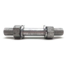 Grade 5.8 6.8 M16 M20 HDG Double Ends Metric Stud Bolts and Nuts